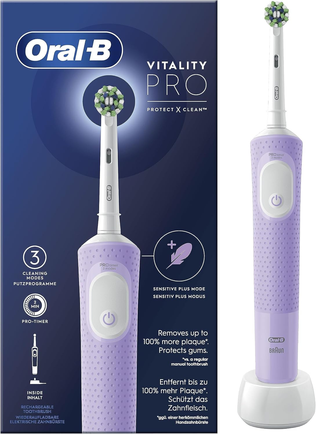 321180 - ORAL-B Furçë dhëmbësh elektrike Vitality Pro, ngjyrë vjollcë