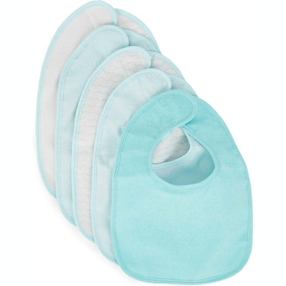 319072 - BIECO - Set me 5 mbulesa për të porsalindur, ngjyrë blu, mbulesa të papërshkueshme nga uji, pambuku për foshnje