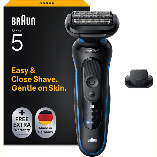 335790 - BRAUN Makinë rroje elektrike Series 5, 52-B1200si, 1 aksesor, blu
