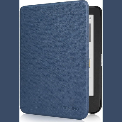 274290 - Teo Kutia e pajtueshme me printerin Kobo Clara Colour/BW/2E 6", Tolino Shine Colour/Shine 5/4, mbulesë e lehtë me lexues elektronik automatik zgjimi/gjumi, blu