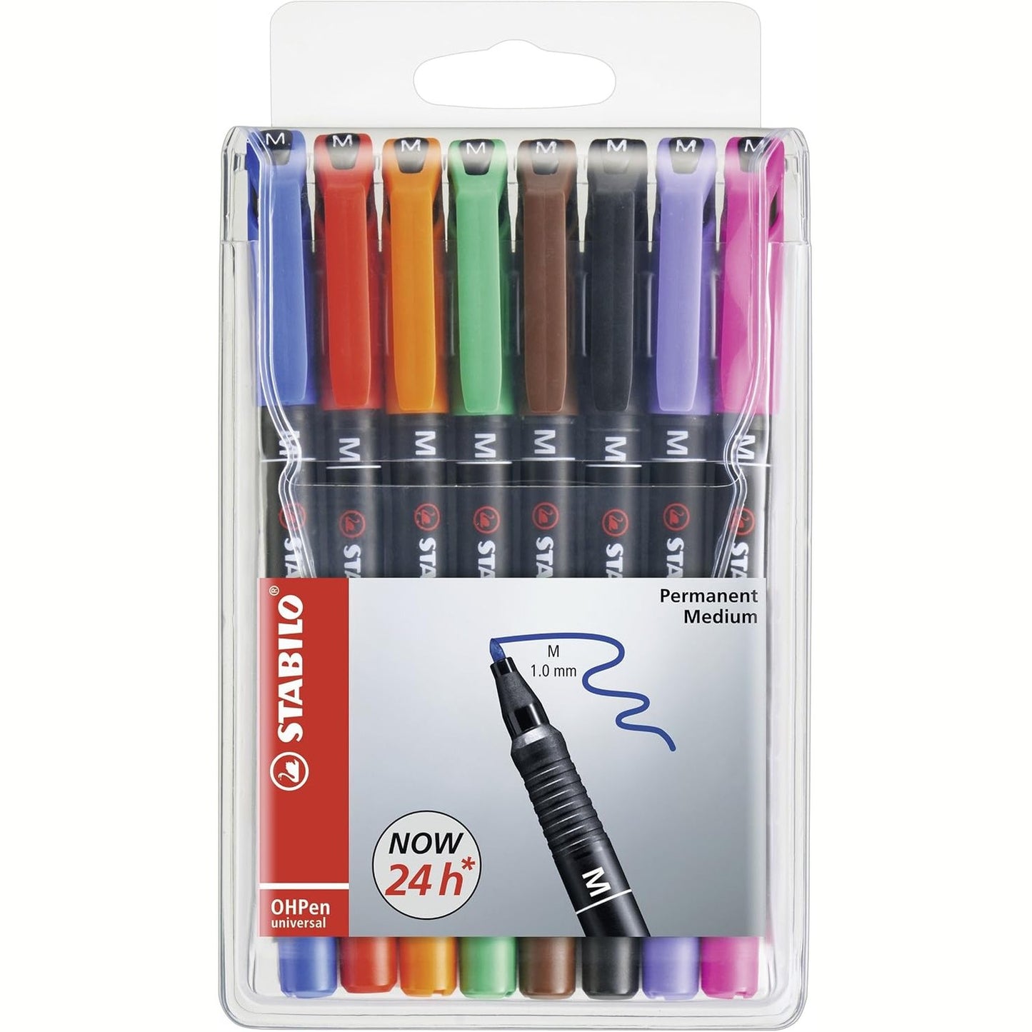274443 - STABILO Folienstift OHPen universal i përhershëm i mesëm, Pako me 8 copë
