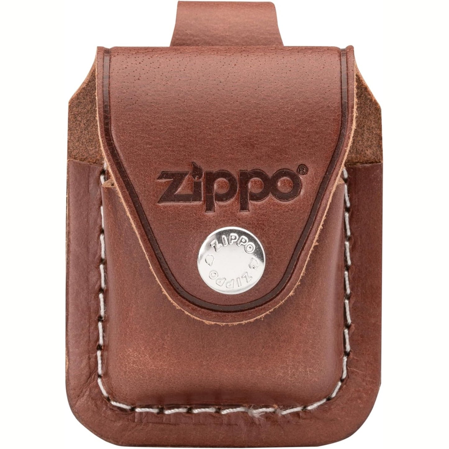 252107 - ZIPPO Çantë lëkure, ngjyrë kafe, me lak