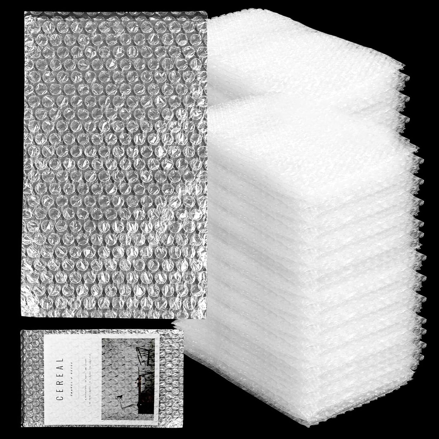 256618 - CYEER 100 Qese Mbështjellëse me Flluska 15x25cm, Qese Mbrojtëse Rezistente ndaj Goditjeve me Mure, Material Paketimi i Butë dhe i Ripërdorshëm për Transportim, Zhvendosje dhe Artikuj të Brishtë