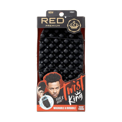 317087 - KISS RED Furçë Stiluese Luksoze Twist Premium, E Qëndrueshme, E Larëshme, Për Flokë Kaçurrela, 4C