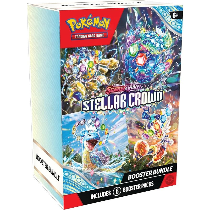 14641 -  Pokemon TCG: Scarlet & Violet—Pako Përforcuese e Kurorës Yjore (6 Paketa Përforcuese)