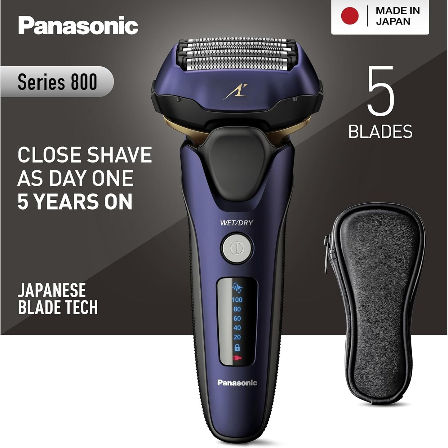 271023 - PANASONIC Makinë rroje Series 800 ES-LV67, 5 tehe, motor linear me shpejtësi të lartë, ngjyrë vjollcë