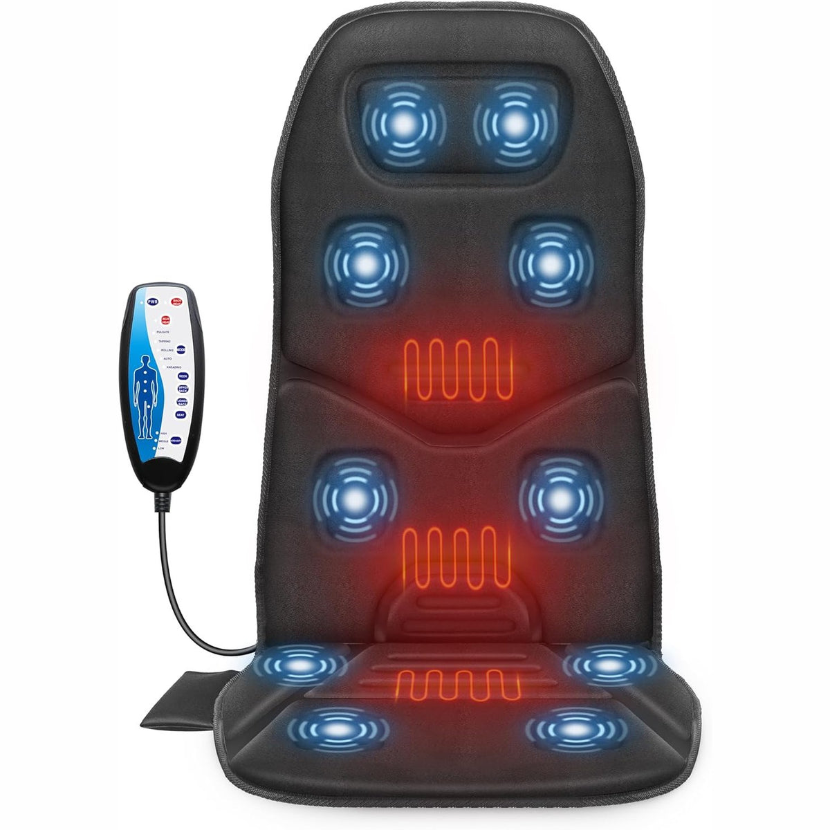 302832 - COMFIER Masazhues shpine me ngrohje, karrige masazhi me 10 motorë dridhjeje