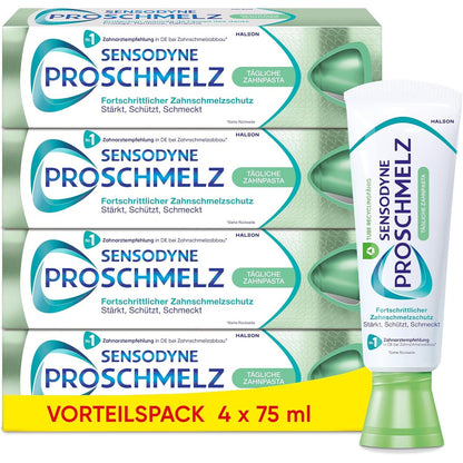 303289 - SENSODYNE Pastë dhëmbësh ProEnamel Daily, 4 x 75 ml, për mbrojtje të avancuar të smaltit