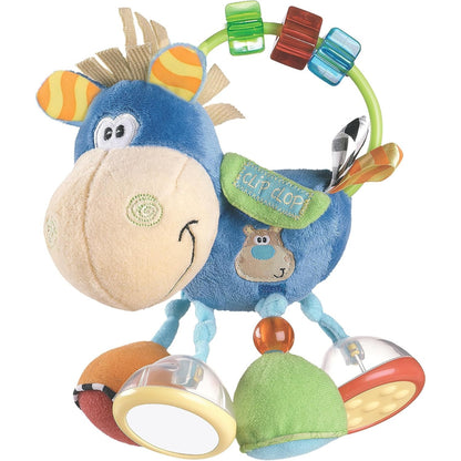 297291 - PLAYGRO Lodër Pelushi me Rrahje - Lodër Kapëse për Foshnje - Lodër Edukative, nga 3 muajsh, pa BPA, Madhësia: 15 x 6 x 20 cm