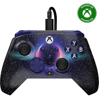 319879 - Turtle Beach Kontrollues lojërash me tela Rematch Advanced Dark Cosmos për Xbox dhe PC - Lentik, Butona të caktueshëm, Kabllo 2.5 m, I licencuar zyrtarisht nga Xbox