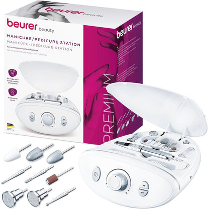 289421 - BEURER Stacion elektrik profesional për manikyr dhe pedikyr MP 100, 35W, 5 nivele shpejtësie, 6 aksesorë