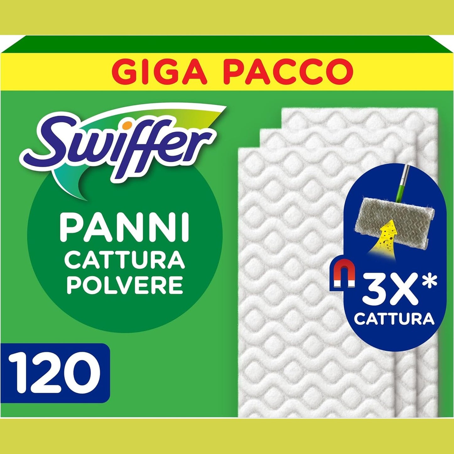 293484 - FSHESAT ZËVENDËSUSE SWIFFER, 120 copë, kapin dhe bllokojnë 3 herë më shumë pluhur dhe papastërti
