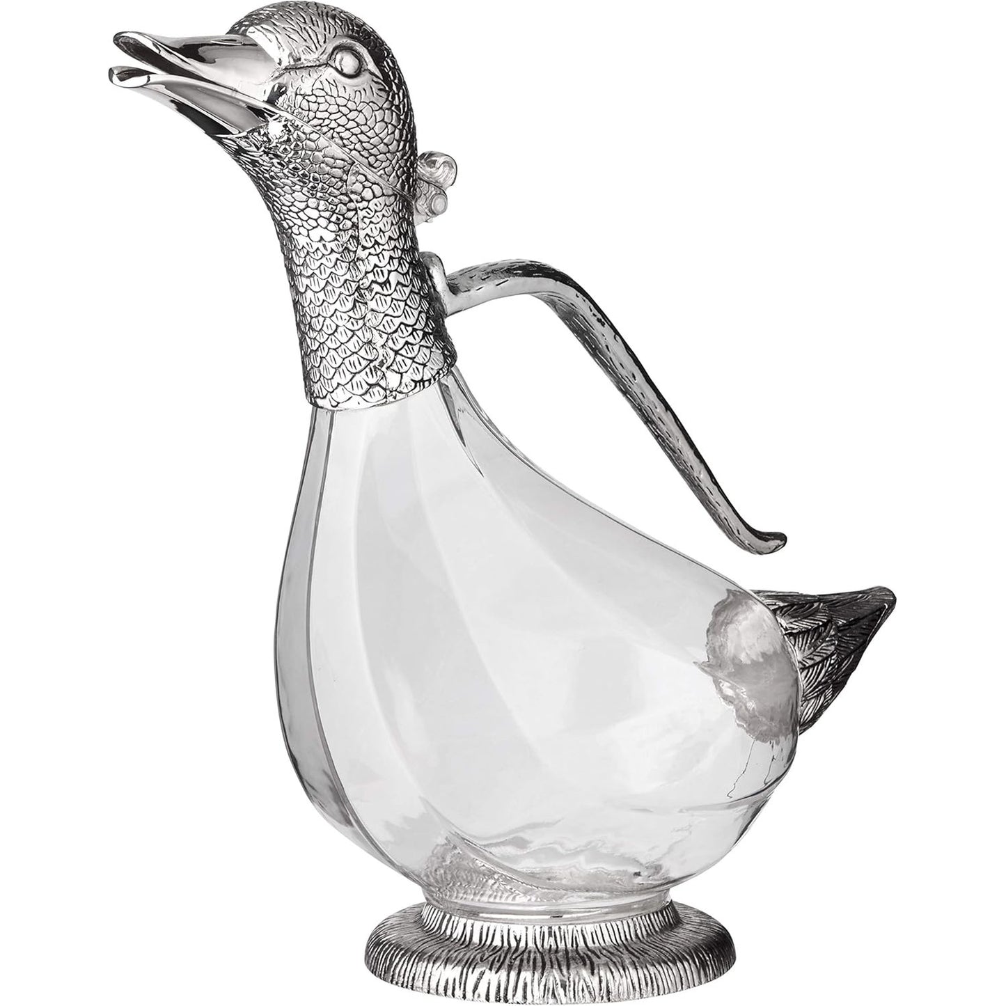 170083 - EDZARD Karafë në Formën e Rosës, Lartësi 26 cm, Vëllimi 0.9 litra, Elementë Argjendi të Nobël