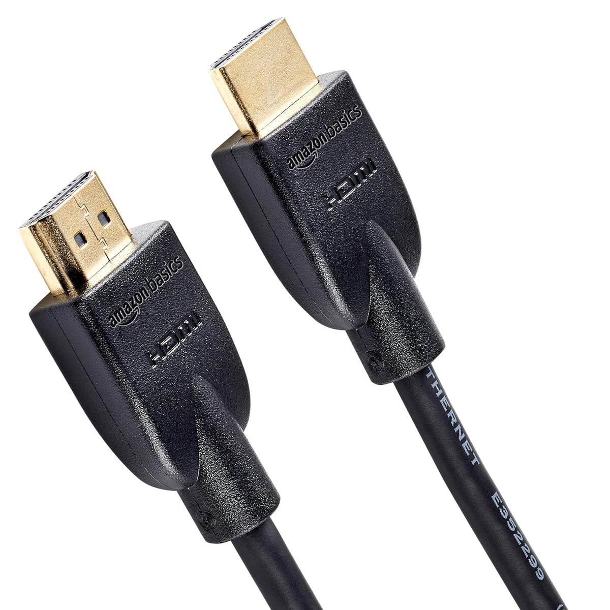 296192 - AMAZON BASICS Kabllo HDMI 4K, 7.6 m, Shpejtësi e Lartë 18 Gbps me Ethernet, 4K@60 Hz, 2160p, E zezë