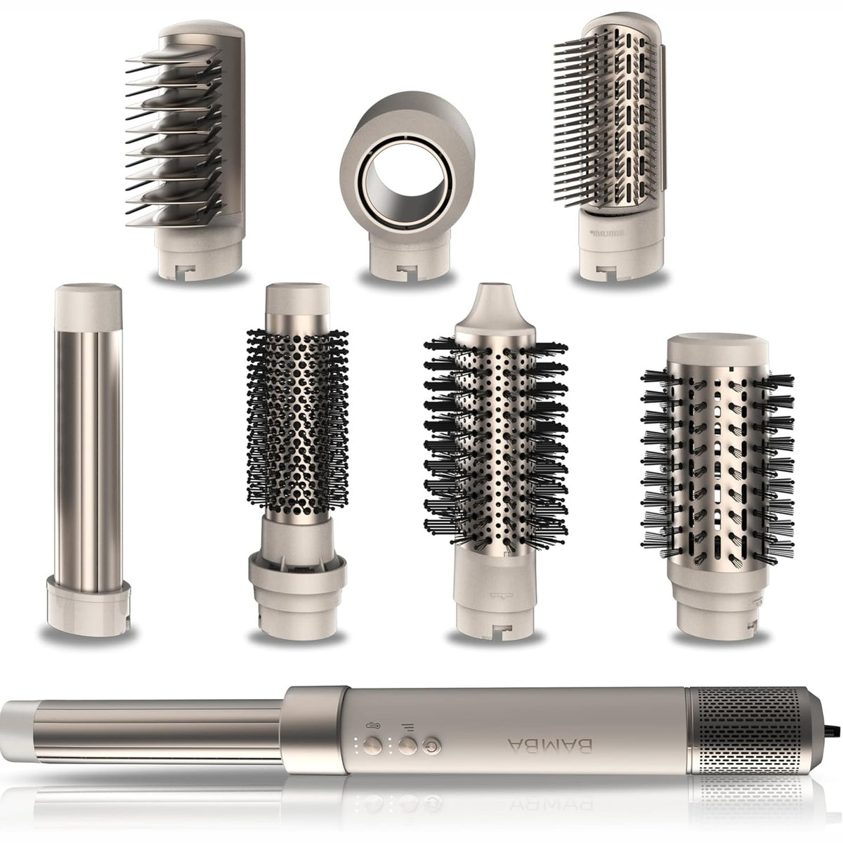305681 - CECOTEC FURÇË ME AJËR TË NXEHUR, stilim dhe lëmim, 14 koka, Teknologjia Coanda CeramicCare, 14-në-1, 1400W, motor dixhital, 3 temperatura