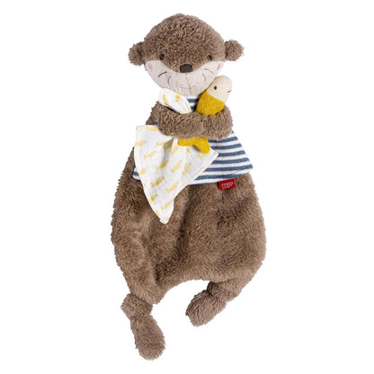 317646 - FEHN Ngushëllues Theo the Otter, ndihmës gjumi dhe jorgan lodre e butë për foshnje dhe fëmijë të vegjël nga 0+ muajsh