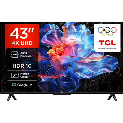 272572 - TCL Televizor Smart LED 43V6C 43" 4K UHD, 4K HDR, Google TV, dizajn pa kornizë, Dolby Audio, Motion Clarity, i pajtueshëm me Google Assistant dhe Alexa