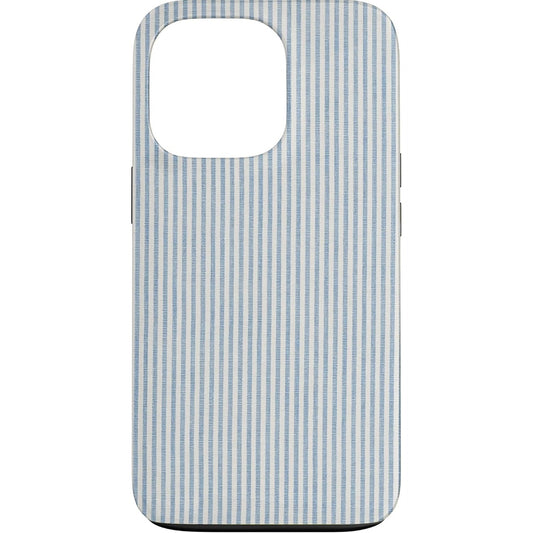 189730 - APPLE - Mbështjellëse e Hollë Verore, me Vija Blu, Stil Bregdetar dhe Preppy, për iPhone 13 Pro