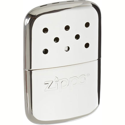 167568 - ZIPPO Ngrohës Duarsh me Kapacitet Nxehtësie 12 Orë, i Mbushur me Lëng Çakmaku, i Ripërdorshëm, për Xhep, Material Krom me Lustër të Lartë