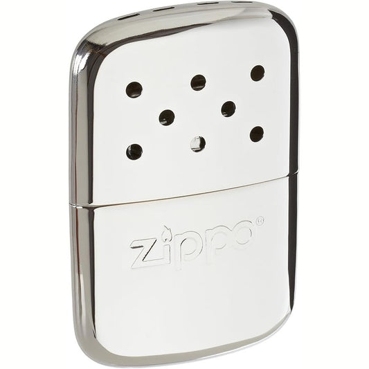 167568 - ZIPPO Ngrohës Duarsh me Kapacitet Nxehtësie 12 Orë, i Mbushur me Lëng Çakmaku, i Ripërdorshëm, për Xhep, Material Krom me Lustër të Lartë