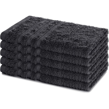 224873 - LAVEA® SET ME 10 PESHQIRË PËR MYSAFIRË, 30x50 CM, 100% PAMBUK, ANTRACIT