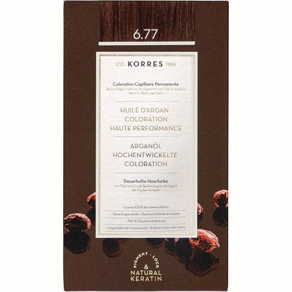 318203 - KORRES NGJYRUES ME VAJ ARGANI, NGJYRË FLOCKËSH PA AMONIAK GIANDUJA 6.77, MBULIM 100% TË THINJAVE, VEGAN