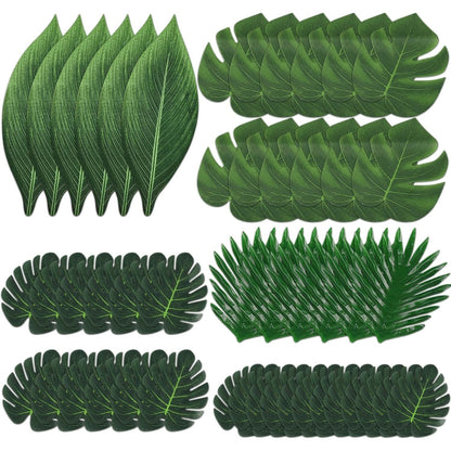 216320 - EZYDKA Gjethe Palme Artificiale 48 copë, dekorim me gjethe tropikale për festat