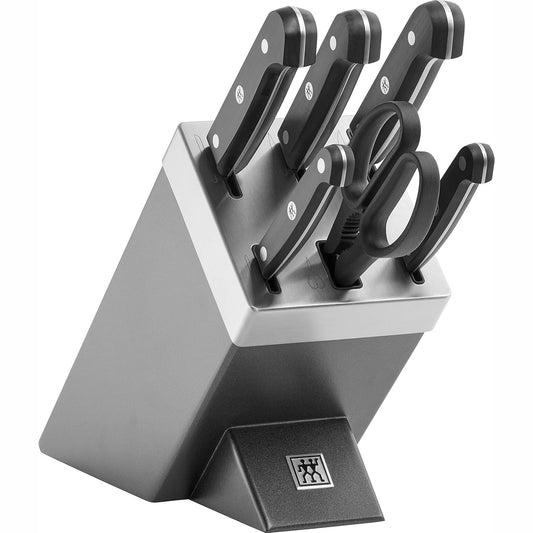 245036 - ZWILLING, Bllok thikash vetëmprehëse Gourmet, set me 7 pjesë, Çelik inox, Gri, I prodhuar në Gjermani