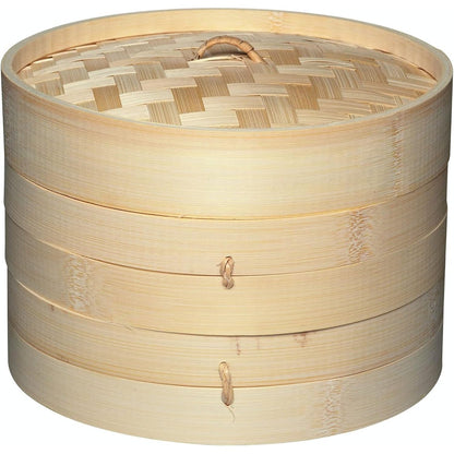 187692 - KITCHENCRAFT WORLD OF FLAVORS Shportë me Avull Bambuje, 2 Kate, 20 cm, Bezhë