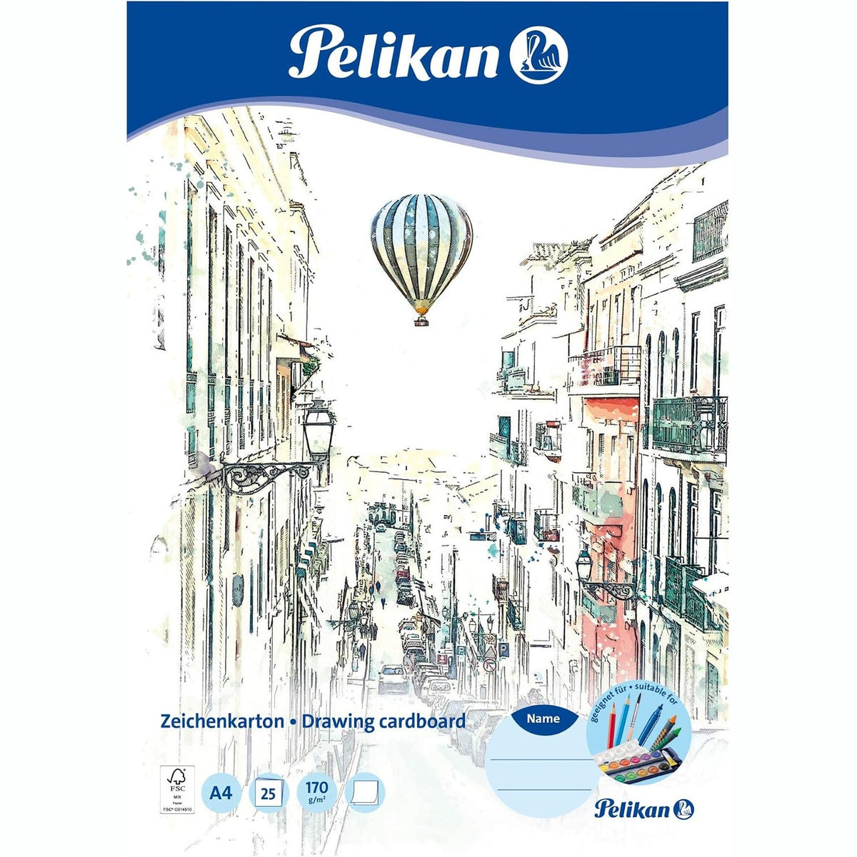 305626 - PELIKAN 236805 Letër vizatimi A4, 25 fletë, 1 copë C4/25
