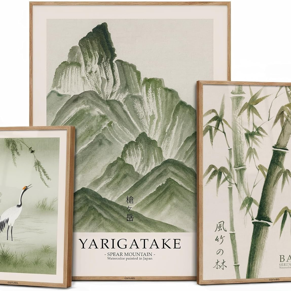 263285 - CANVEA Set Posterash mbi Malin Yarigatake të Japonisë | 3 Pjesë | Art Modern | Printime Arti Premium