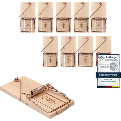 165255 - VONBUEREN Set prej 10 Kurtave për Minj, të Brendshme të Drurit, Prodhuar në Gjermani