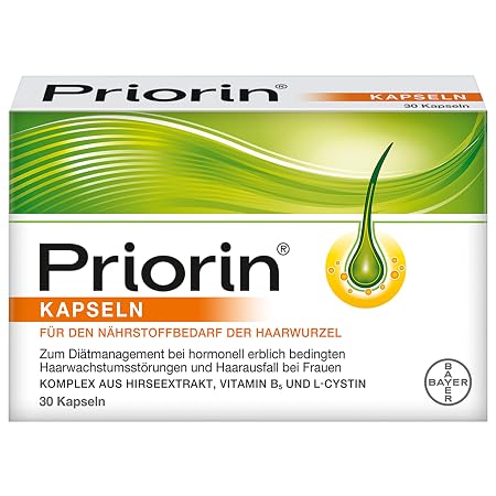 303574 - PRIORIN Kapsula për rënien e flokëve, 30 kapsula, për gratë