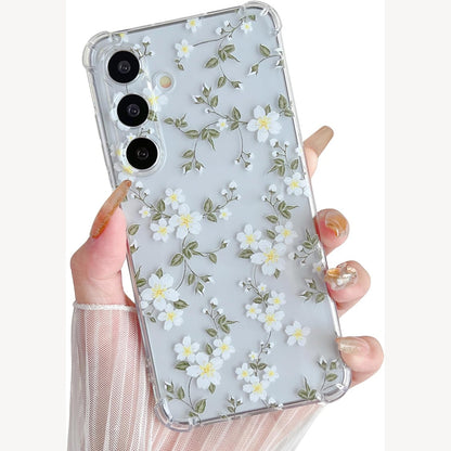 274206 - ZTOFERA Mbrojtëse për Samsung Galaxy A26 5G, Mbrojtëse transparente prej TPU të butë me model lulesh, rezistente ndaj gërvishtjeve