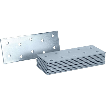 289216 - HELPMATE 12 pllaka të perforuara 40x100 mm, lidhëse të sheshta, elektrogalvanizuara, pasivizuara me blu, lidhëse druri me mbrojtje nga korrozioni