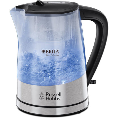 162486 - RUSSELL HOBBS Çajniku Purity 22850-70, me Filtër për Reduktimin e Gurëve të Gëlqerorë, Element Ngrohës, Kabllor, 2200V, Kapaciteti 1L, Gri