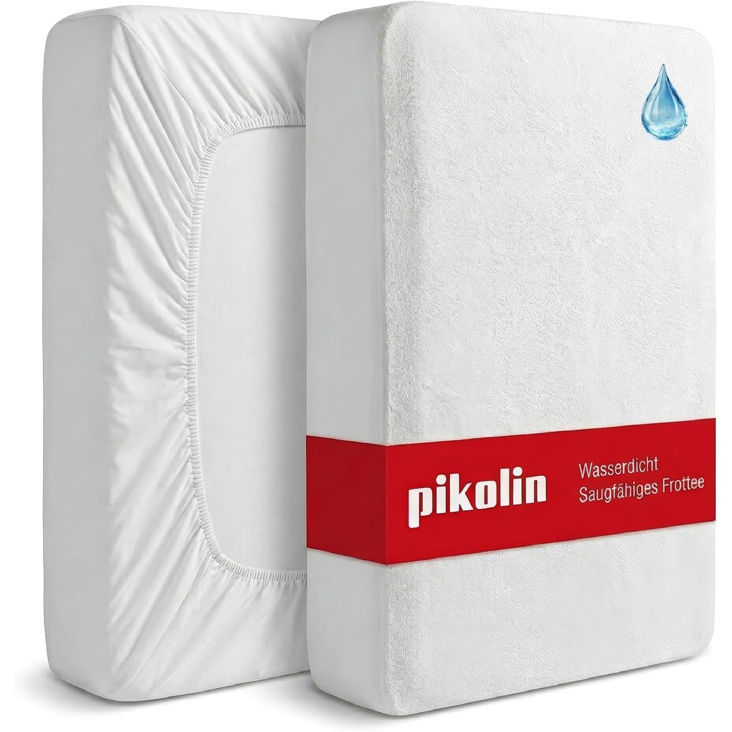 289009 - PIKOLIN HOME Mbrojtës dysheku i papërshkueshëm nga uji, thithës, i frymëmarrshëm, Oeko-Tex, për shtratin 135, lartësi deri në 32 cm, mbulesë 135 x 190/200 cm