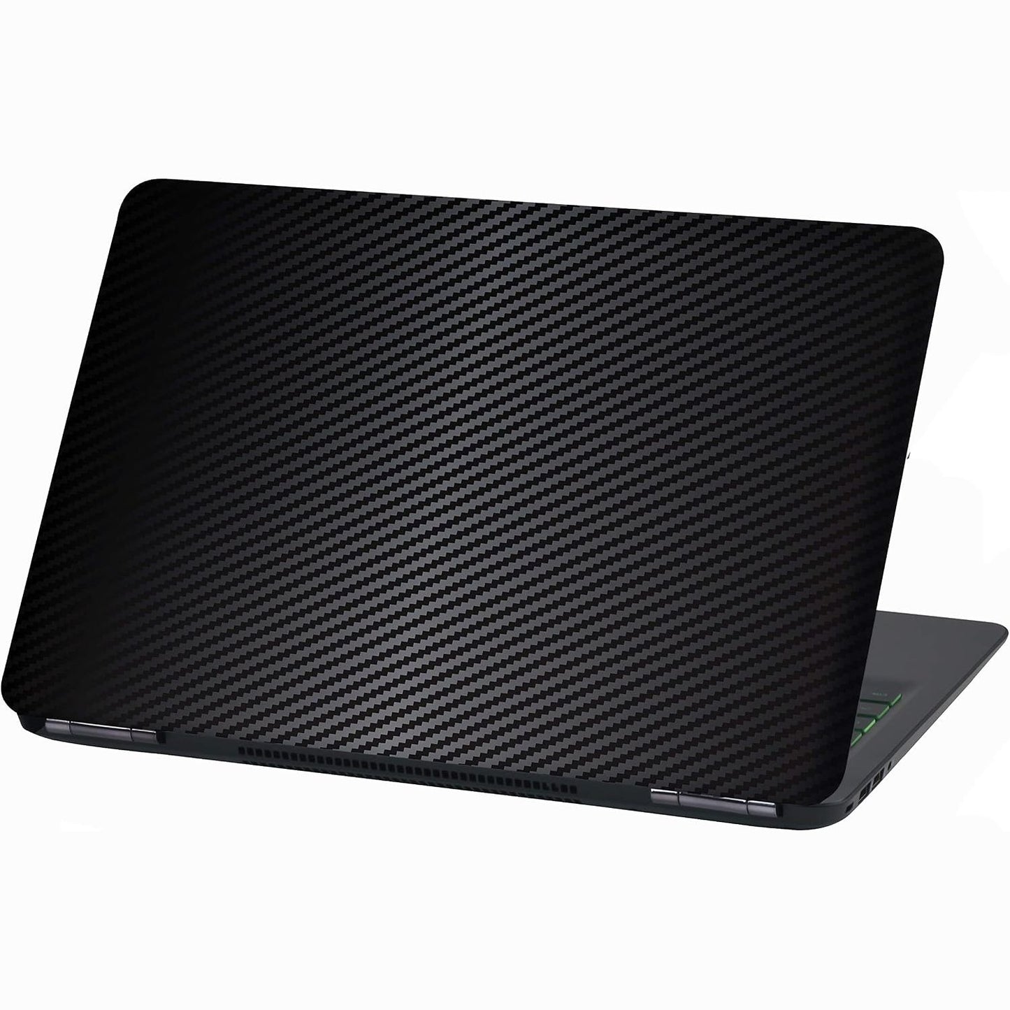 273985 - FINEST FOLIA Mbulesë prej folie për laptop, me film ngjitës abstrakt, mbrojtëse për laptop, me lëkurë ngjitëse vinili vetëngjitëse (LP25 e zezë karboni, 17 inç)