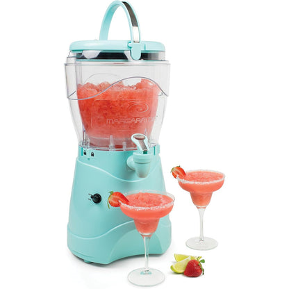 288245 - NOSTALGIA Makinë për Pije të Ngrira dhe Margarita për Përdorim në Shtëpi - 3.7L, Grykë Çeliku Inoks - E Lehtë për t'u Pastruar dhe e Izoluar Dyfish - Aqua