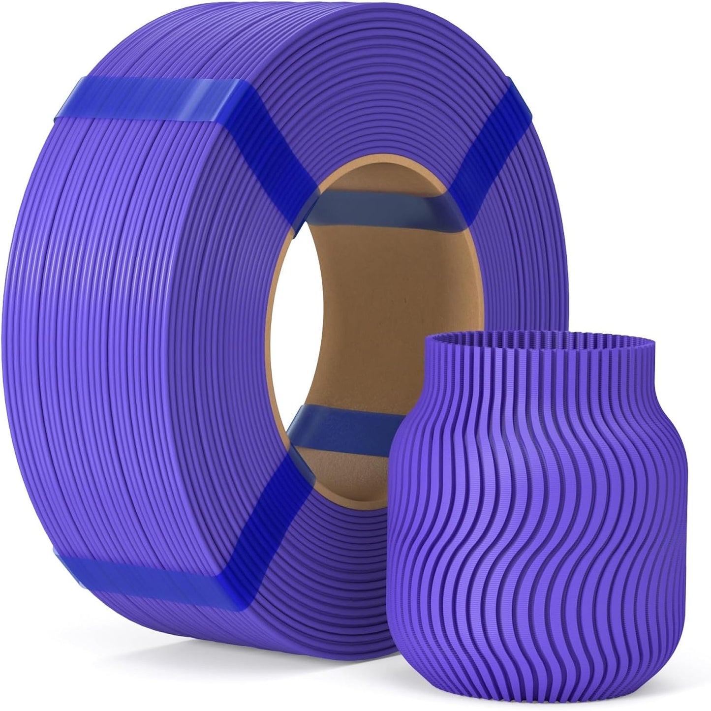 320607 - ELEGOO Mbushje Filamentesh PLA 1.75 mm Vjollcë 1KG, Filament 3D PLA pa Bobinë, Saktësi Dimensionale ±0.02 mm, Mbushje Ekologjike