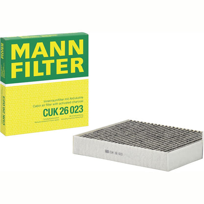 322374 - MANN-FILTER CUK 26 023, Filtri i ajrit të kabinës, Filtër poleni me karbon të aktivizuar