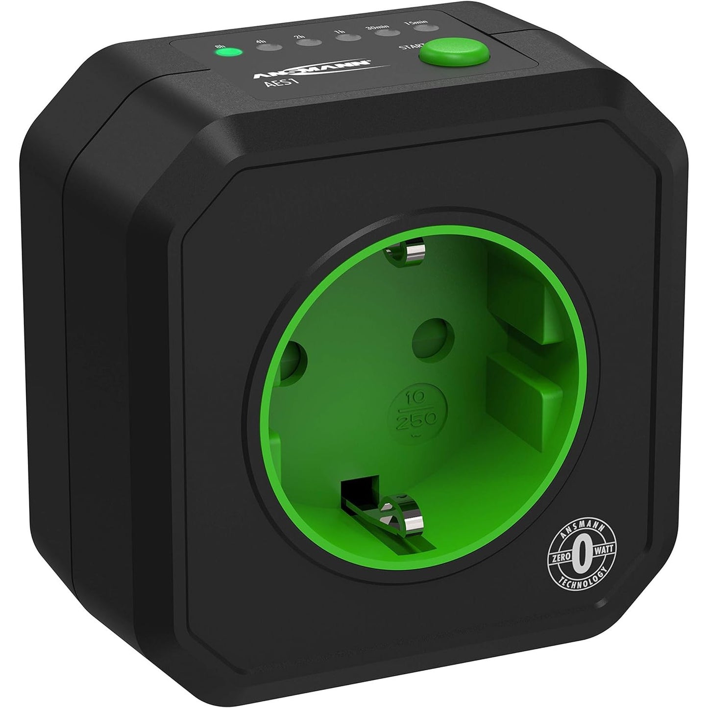 133822 - ANSMANN AES1 - Prizë e Programueshme me Kohëmatës dhe Numrim Mbrapsht për Kursimin e Energjisë, e Rregullueshme me Interval Kohor të Zgjedhshëm - Ngjyra e Zezë