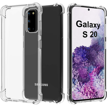 274694 - MBROJTËSE MIGEEC PËR SAMSUNG GALAXY S20 TRANSPARENTE [REZISTENT NDAJ GODITJEVE] SILIKON I BUTË [REZISTENT NDAJ GËRVISHTJEVE] MBROJTËSE TELEFONI FLEKSIBËL TPU - 6.2 INÇ