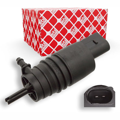 289239 - FEBI BILSTEIN 23113 POMPË LARËSE XHAMI PËR SISTEMET E LARJES SË XHAMIT TË PËRPARMË DHE TË DRITAVE TË PËRPARME, 1 NJËSI