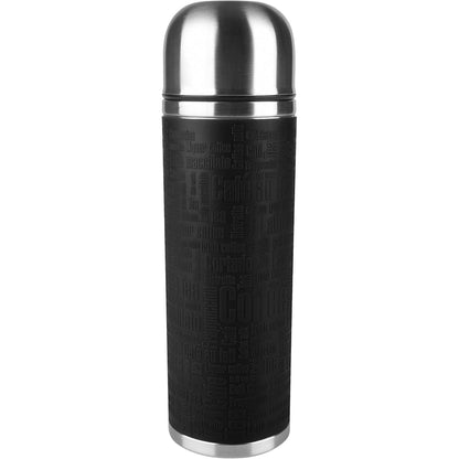218153 - EMSA Shishe e izoluar Senator 515714 - Kapaciteti: 1.0 L - 100% e papërshkueshme nga rrjedhjet - Mbështjellëse silikoni - Mban pijet të ngrohta për 12 orë ose të ftohta për 24 orë - E zezë