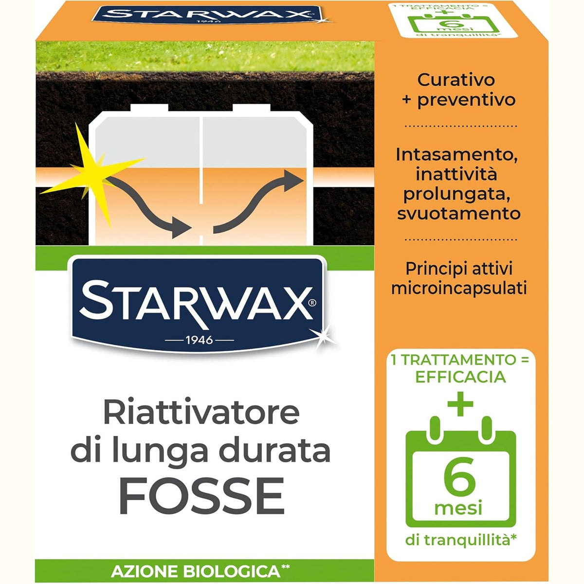 311662 - STARWAX Reaktivizues për rezervuarin septik, 500g