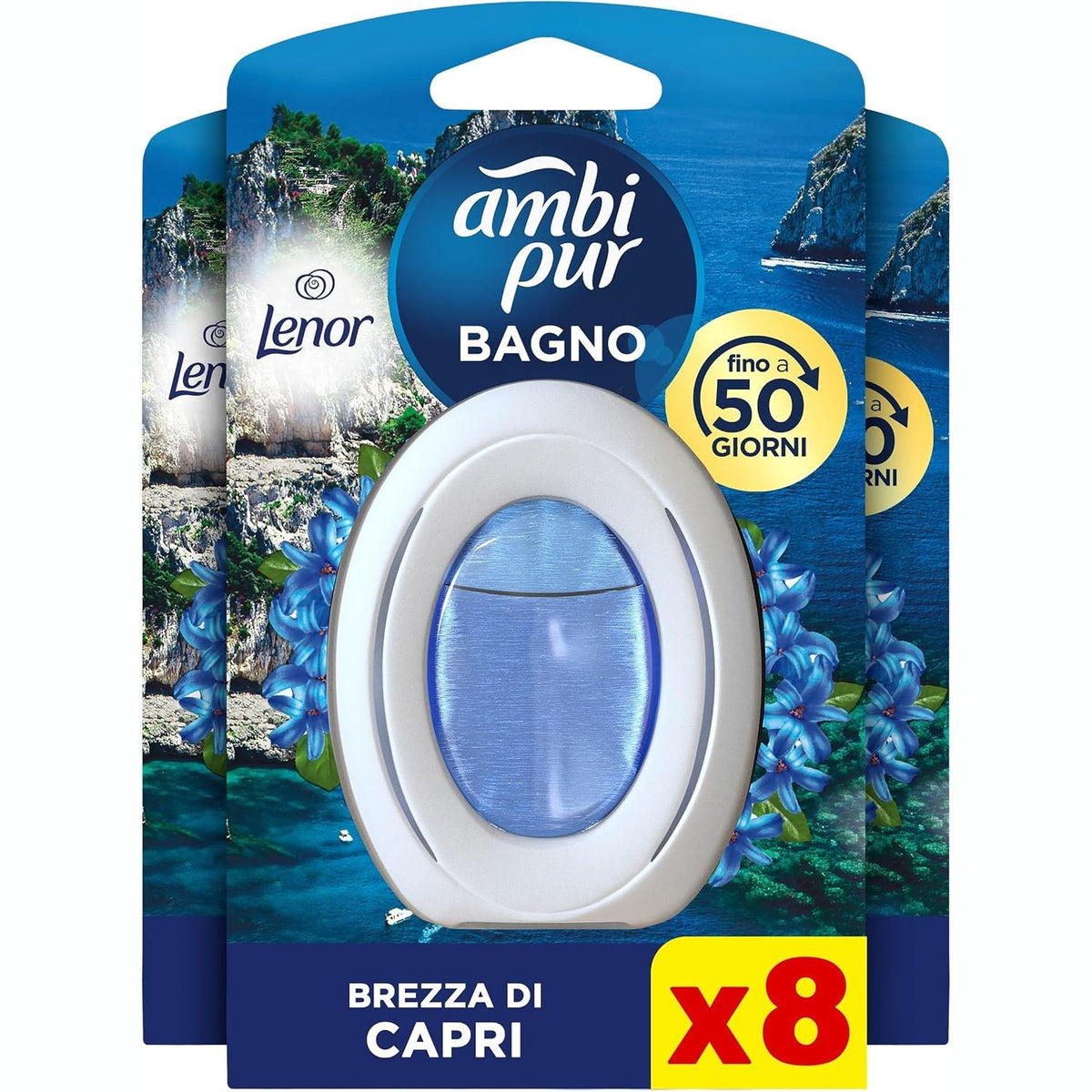 311123 - AMBI PUR Freskëues Banjoje, Eliminues Erërash, 8 copë, Capri Breeze