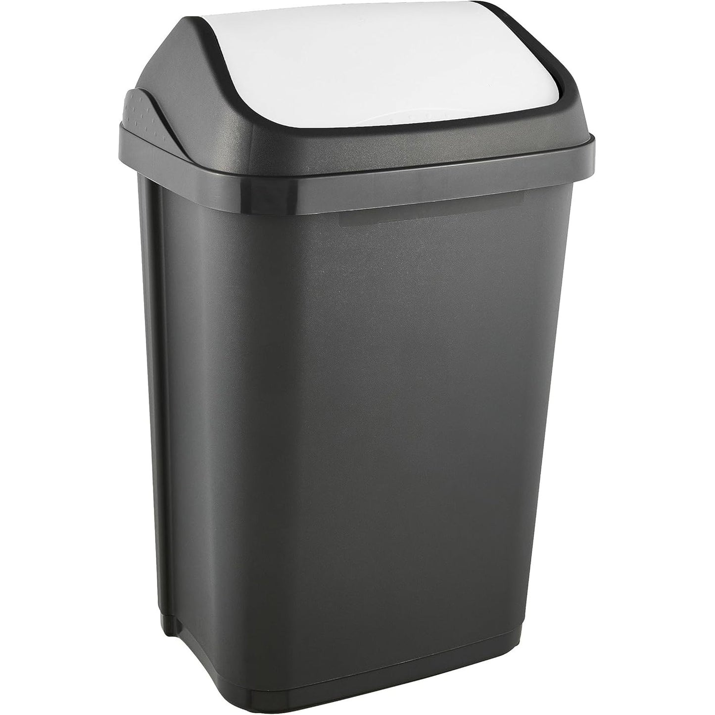 219086 - Keeeper Kosh mbeturinash me kapak rrotullues, 25 l, Swantje, gri grafit