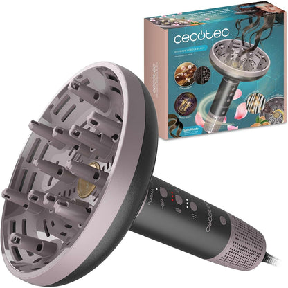 315807 - Cecotec Tharëse flokësh kaçurrelë XXL DryWave Nebula e zezë, 1300W, vaj argani, keratinë, motor pa furça, PlasmaTech Anti-Frizz, 3 shpejtësi, 12 fije