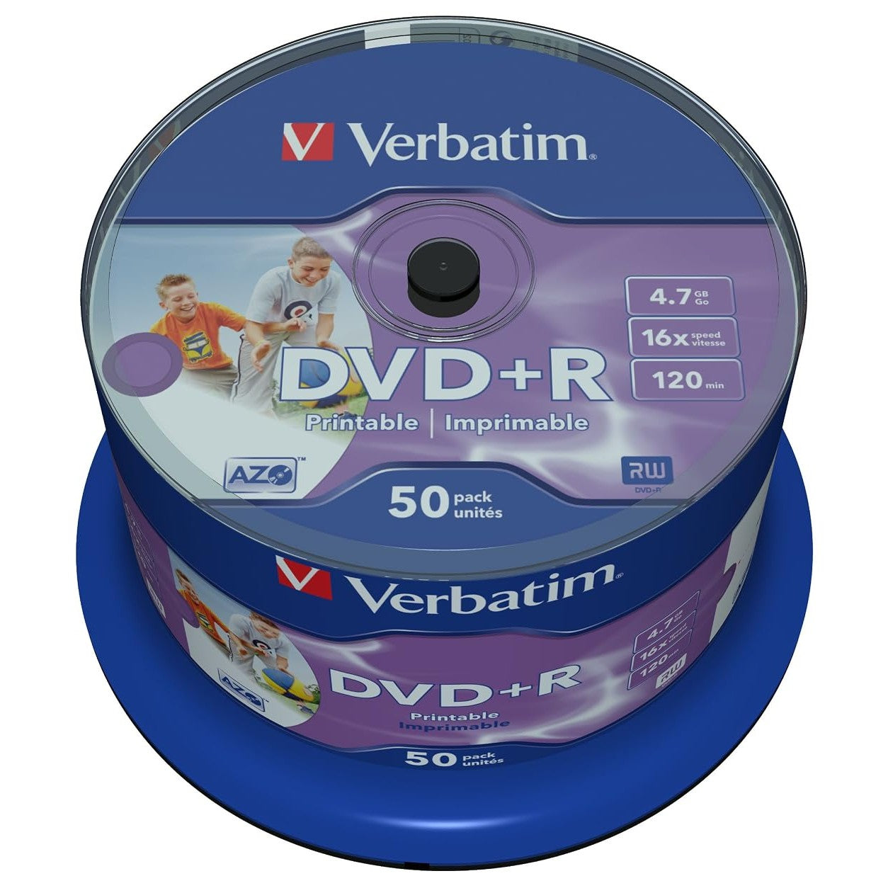 266853 - Verbatim DVD+R 4.7 GB i printueshëm, shpejtësi djegieje 16x, mbrojtëse nga gërvishtjet